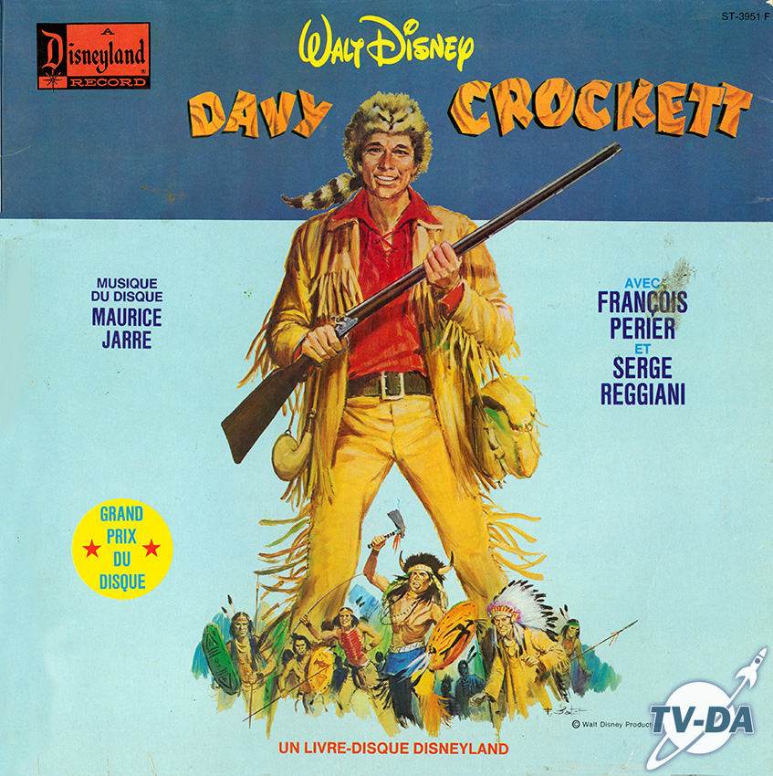 ballade davy crockett walt disney disque vinyle 33 tours