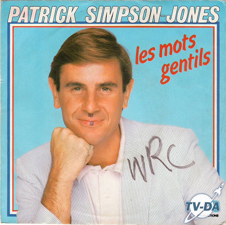 patrick simpson jones mots gentils disque vinyle 45 tours