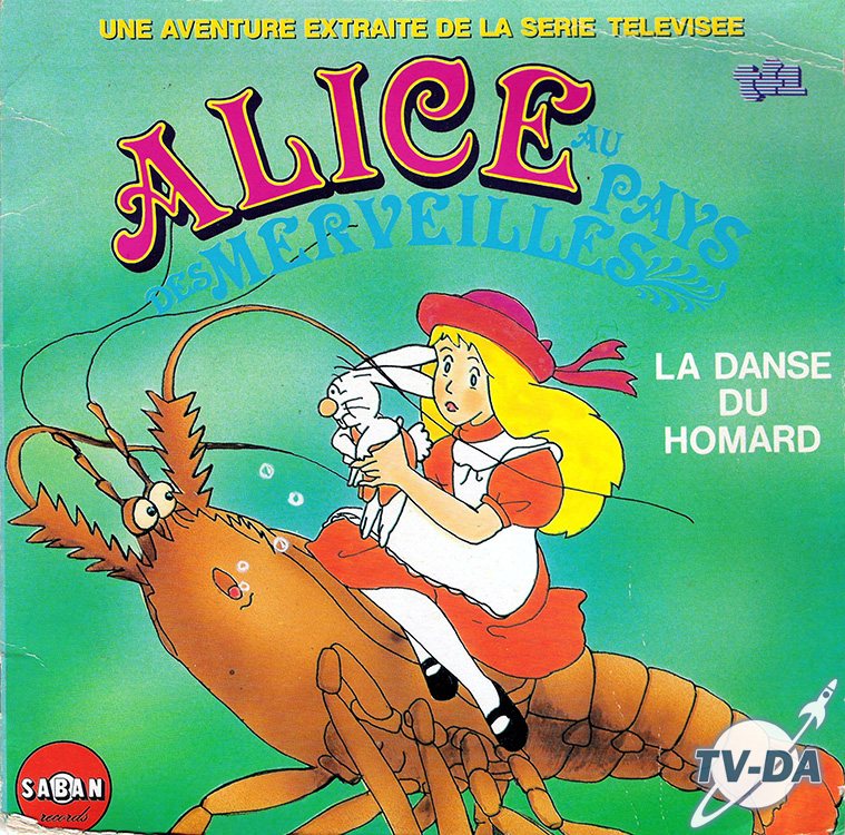 alice pays merveilles danse homard livre disque vinyle 45 tours