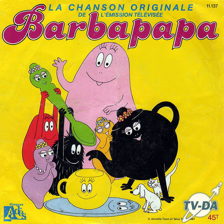 barbapapa chanson disque vinyle 45 tours