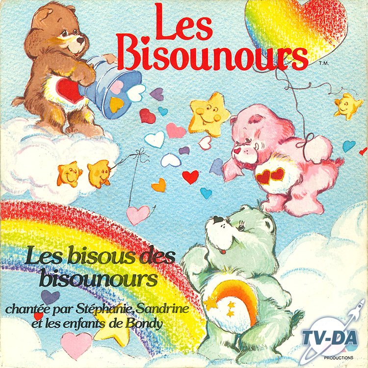 bisous bisounours disque vinyle 45 tours