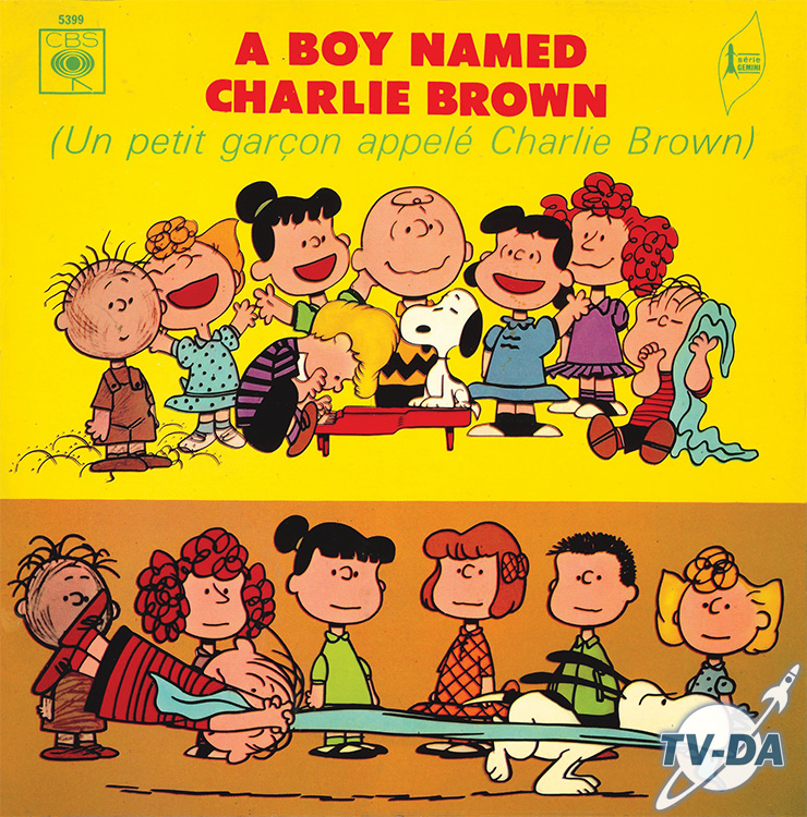 charlie brown petit garcon appelle disque vinyle 45 tours