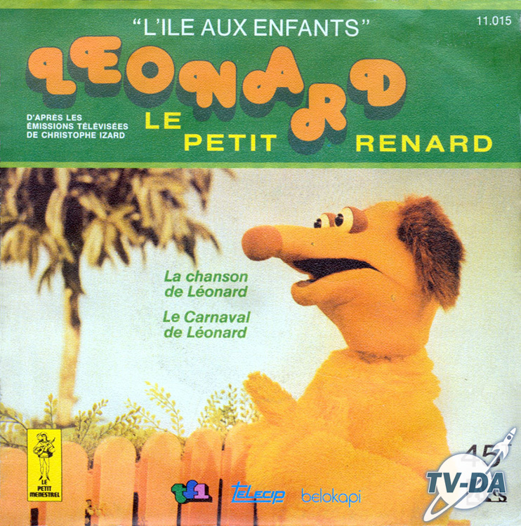 disque vinyle 45 tours leonard petit renard ile enfants