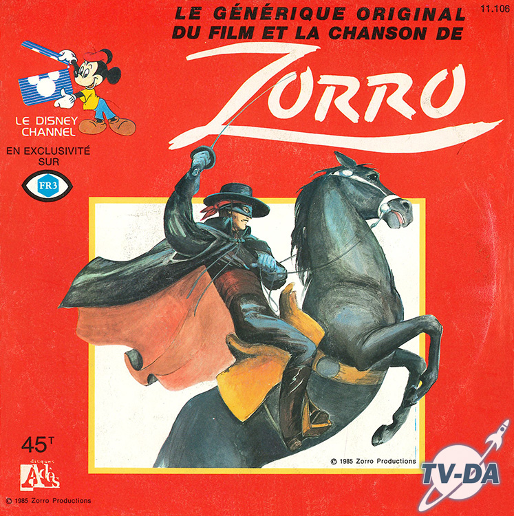 zorro generique film chanson disque vinyle 45 tours