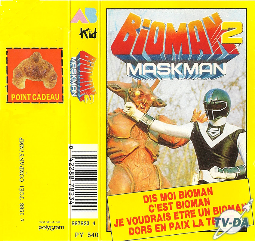 cassette audio 4 chanson bioman 2 maskman
