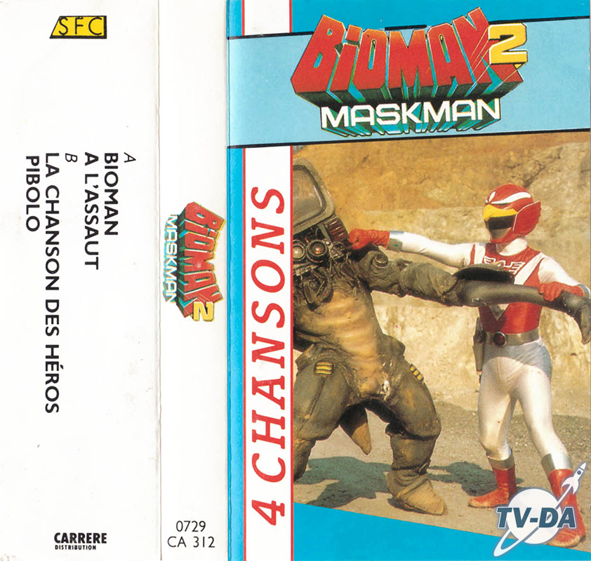 cassette audio 4 chanson bioman 2 maskman sfc