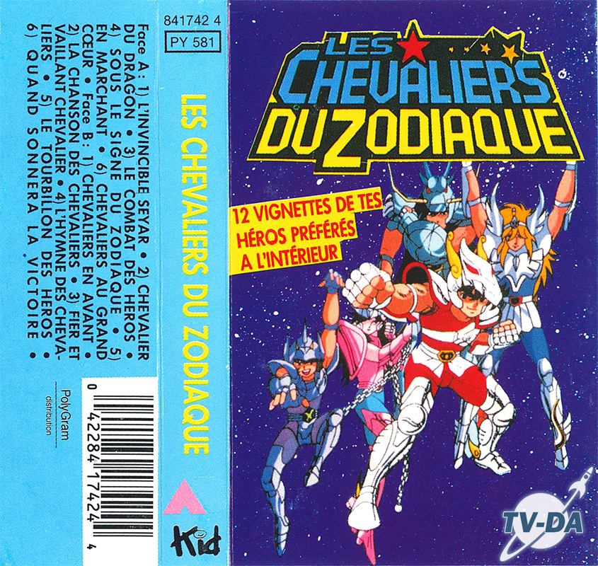 k7 cassette audio chevaliers zodiaque album