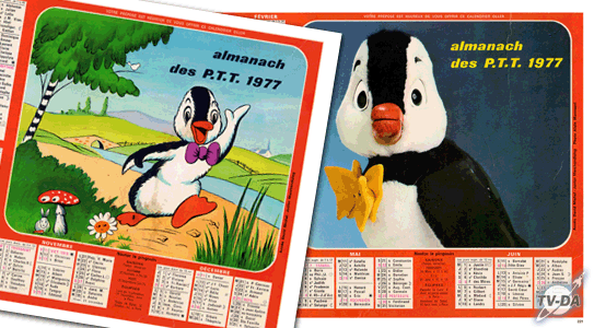 almanach calendrier ptt nestor le pingouin