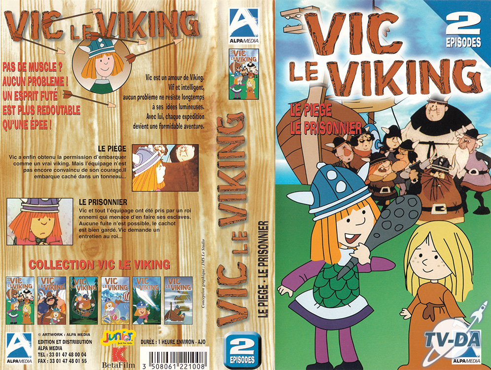 vhs cassette video vic viking piege prisonnier