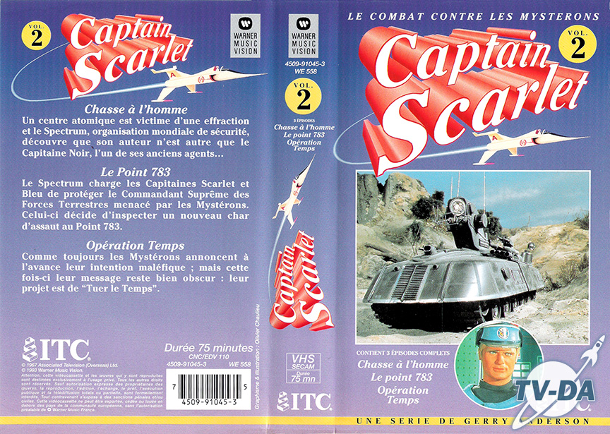 k7 video captain scarlet volume 2