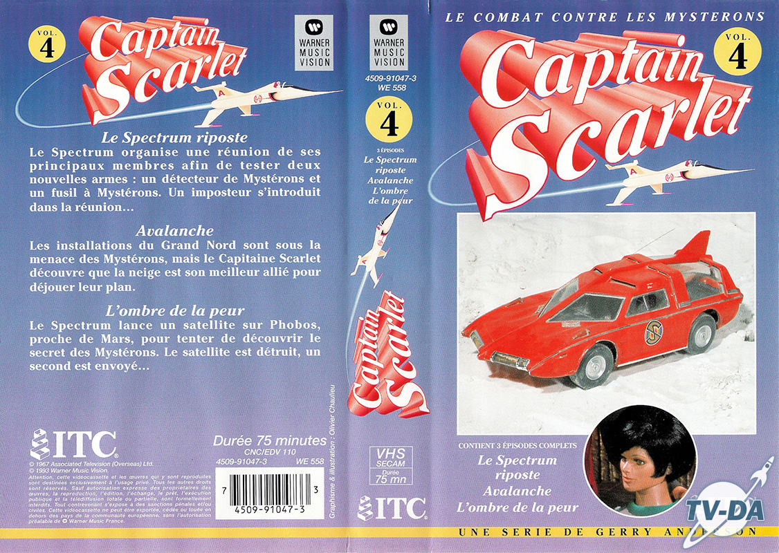 k7 video captain scarlet volume 4
