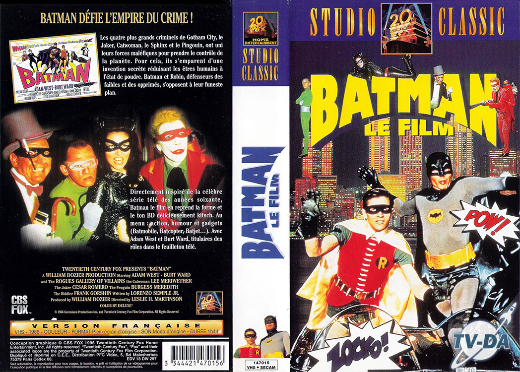 vhs cassette video batman le film